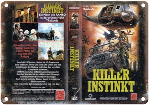 Killer Instinkt Vestron Video VHS Box Art 12" x 9" Reproduction Metal Sign V39 - Picture 1 of 1