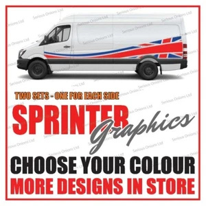 Mercedes Sprinter graphics sticker Union Jack Camper Van  SWB LWB Decals ms121 - Picture 1 of 1