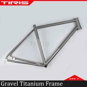 TIRIS-CRR7 Titanium Gravel Bike Frame Cyclocross Bicycle Cycling Frameset 700C - Picture 1 of 20
