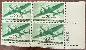 Transporte aéreo MNH-OG de Estados Unidos #C29 doble motor 1941 - Imagen 1 de 2
