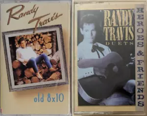 Randy Travis Cassette Tape Lot Old 8x10 / Duets Heroes and Friends Country Music - Picture 1 of 7