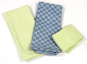 Hand Woven Kitchen Tea Towel Set, 100% Cotton Super Absorbent, Great Gift! - Picture 1 of 4