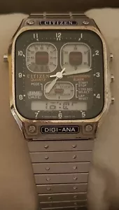 Quartz Armbanduhr Citizen Digi Ana–Digital und Analog–Chronograph-Alarm–Defekt! - Bild 1 von 7