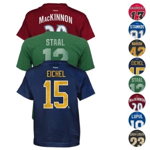 NHL Reebok CCM Team Player Name & Number T-Shirt Collection Boys Youth (4-18) - Picture 1 of 11