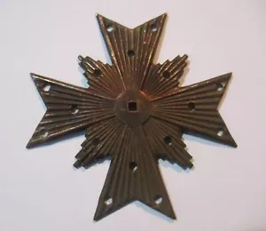 1 Cruz de Malta de Colección; Hallazgo de Joyería de Acero Estampado en Cobre, Starburst - Imagen 1 de 5
