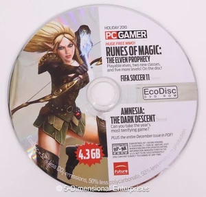 PC GAMER HOLIDAY 2010: RUNES OF MAGIC ++ (PC, 2010) Game DISC ONLY - CLEANED - Picture 1 of 2