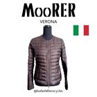 MooRER Verona Damska puchowa ciemnobrązowa kurtka Rozmiar S (40) Made in Italy GUC
