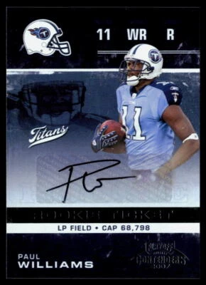 Paul Williams 2007 Playoff Contenders Auto #207 - Image 1 of 2