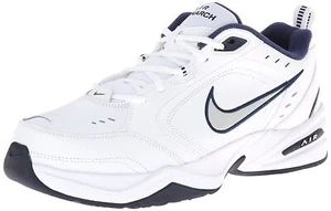Men's Nike Air Monarch IV WIDE 4E White/Metallic Silver 416355 102 - Picture 1 of 4