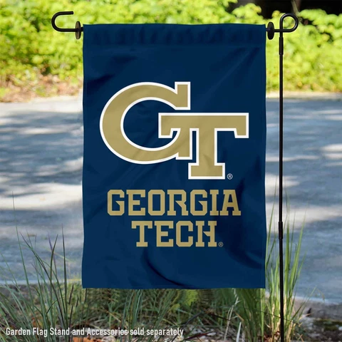 Georgia Tech Yellow Jackets Wordmark Garden Flag and Yard Banner Cover