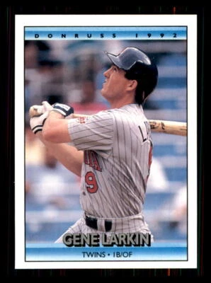 1992 BASEBALL 1992 Donruss Gene Larkin Minnesota Twins #496 1 - Image 1 of 2