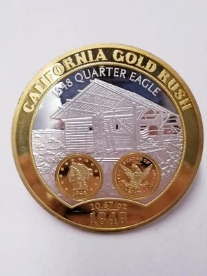 COLOSSAL CALIFORNIA GOLD RUSH COMMEMORATIVE COIN - Image 1 of 4