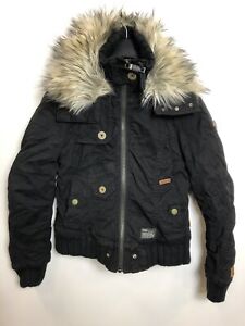KHUJO Damen Winterjacke Jacke Modell: KH138 Schwarz S