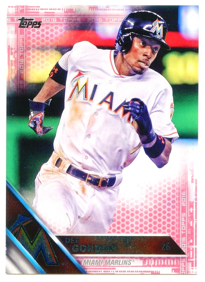 2016 Topps Dee Gordon Pink #147 -/50 - Miami Marlins - Image 1 of 1