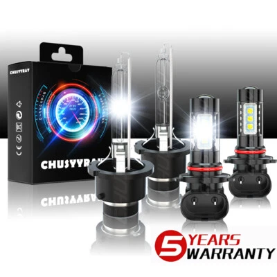 Kit de 4 bombillas antiniebla LED de haz alto/bajo faros HID para Nissan Murano 2004-2008 Foto 1 de 4