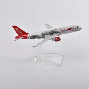 JASONTUTU 16cm AirAsia Dragon Airbus 320 Aircraft Diecast Metal 1/400 Scale Plan - Picture 1 of 8