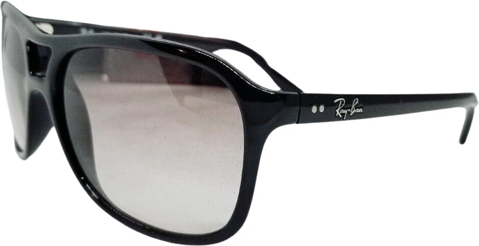 Ray-Ban RB4128 Unisex Square Sunglasses - Polished Black/Gray