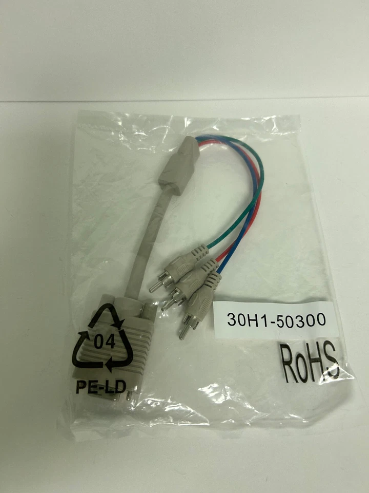 30H1-50300 1ft VGA (HD15) Female to RCA Male Cable (NOT FOR COMPUTER) (New) - Image 1 of 1