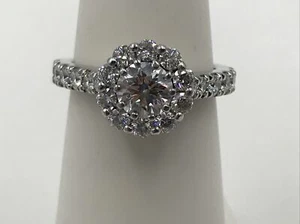 Hearts on Fire Engagement Ring 1.538 CTW $14,000.00 G-H/VS1 AGS Certified - Picture 1 of 11