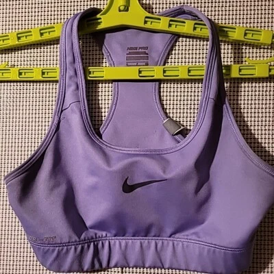 Women’s Nike Pro Dri Fit Sports Bra Lilac Size Small EUC - Image 1 of 4