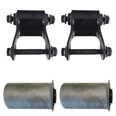 Kit de grilletes de suspensión de resorte de hoja trasera izquierda derecha par para camioneta Dodge Durango 98-03 Foto 1 de 4