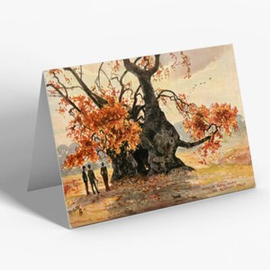GREETING CARD - Vintage Berkshire - Windsor Royal Park, the Elephant Beech