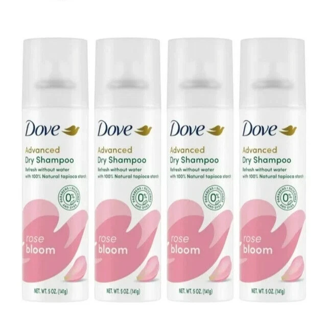 Lote de 4 NUEVO Champú Seco Reparador Avanzado Dove Spray Rosa Flor 5 Oz Foto 1 de 1