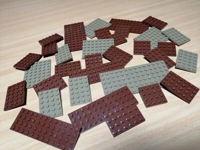 LEGO Konvolut Platten Braun + dunkel Beige / Bauplatten Plates Creator Minecraft - Bild 1 von 4
