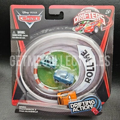 DISNEY PIXAR CARS MICRO DRIFTERS GREM PROFESSOR Z FINN MCMISSILE SAVE 6% GMC - Image 1 of 2