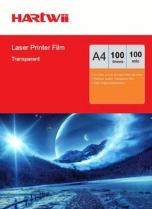 A4 OHP Film Clear Overhead Projector Film For Laser Printer - 100 Sheets Hartwii - Picture 1 of 7