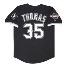 Frank Thomas Chicago White Sox 2005 World Series Alt Black Men's Jersey (S-3XL)