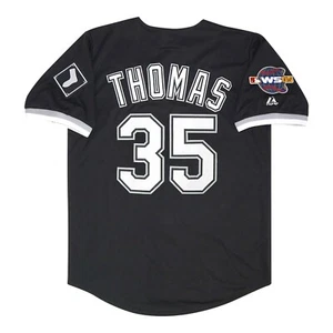 Frank Thomas Chicago White Sox 2005 World Series Alt Black Men's Jersey (S-3XL) - Picture 1 of 6