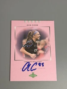 Ava Cook 2022 Parkside Paramount NWSL /100 Pink Signature Series Auto Red Stars - Picture 1 of 2