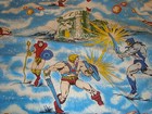 MASTERS OF THE UNIVERSE HE-MAN STUPENDO LENZUOLO X LETTO MATRIMONIALE 1983 