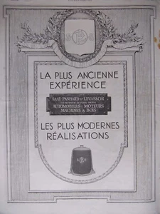 PUBLICITÉ DE PRESSE 1923 LA PANHARD LEVASSOR LA PLUS ANCIENNE EXPÉRIENCE - Imagen 1 de 1