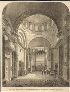LONDRES LONDON EGLISE ND DE JERUSALEM DE MORANCEZ GRAVURE 1866 - Picture 1 of 1