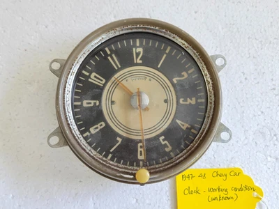 Reloj Coche Chevy Chevrolet Vintage WESTCLOX 1947 1948 Foto 1 de 4