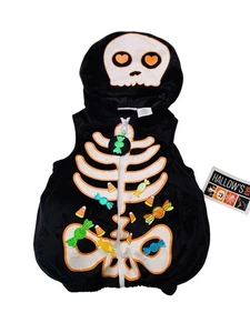 Baby Skeleton Costume 12 Months Infant Halloween 1 Piece Bodysuit Outfit NEW - Picture 1 of 9