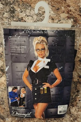 DREAMGIRL "Dr. Amanda Sedate" Sexy Mental Doctor Nurse Costume Party Medium - Image 1 of 4