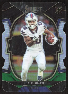 3801I 2022 Panini Select #99 Khalil Shakir Black and Green Prizm Die Cut - Image 1 of 2