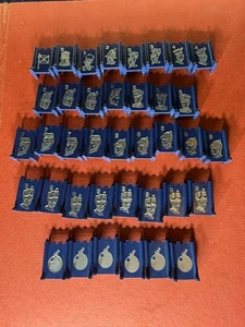 Vtg Stratego Game Replacement Playing Pieces 38 Blue - Picture 1 of 12
