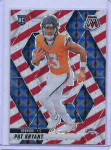 Mosaico Panini 2025 - Pat Bryant #379 (RC) rayas rojas y blancas Prizm Broncos - Imagen 1 de 2