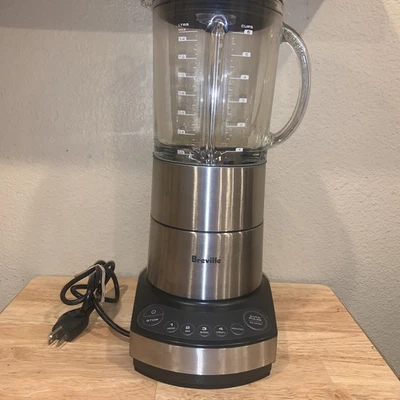 Breville Hemisphere Blender BBL550XL Silver Glass Pitcher - Tested & Working - Image 1 of 4