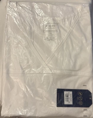 NEW Cherokee Workwear Professional Women 5XL Scrub Top White Stretch WW2968 - Image 1 of 4