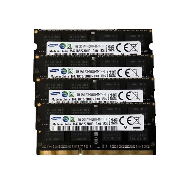 Samsung 4x4GB 2RX8 DDR3 1600MHz PC3-12800 204PIN SODIMM Laptop RAM Unbuffered - Image 1 of 1