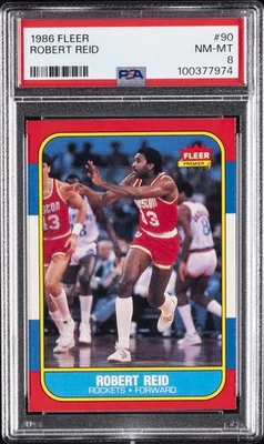 1986 FLEER #90 ROBERT REID PSA 8 - Image 1 of 2