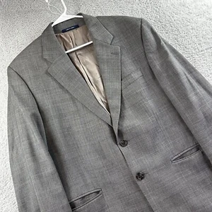 Lauren Ralph Lauren Blazer Mens 42R Sports Coat Wool Cashmere Gray Tartan Plaid - Picture 1 of 16