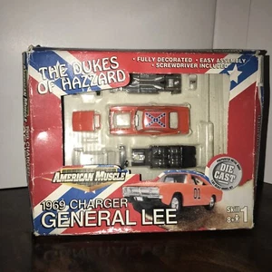 American Muscle 1969 Charger GENERAL LEE The Dukes of Hazzard Diecast Model Kit! - Picture 1 of 12