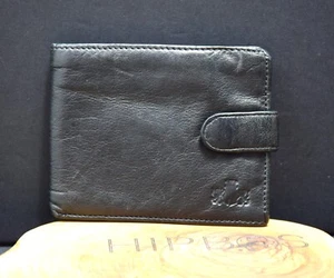 Rowallan Mens Leather Card Notes Wallet Black - Picture 1 of 5