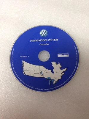Volkswagen VW Touareg  Navigation CD Map Canada Version 1 S0022-0010-306 - Image 1 of 3